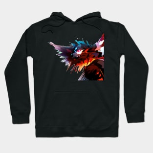 Demonic Wolf Left Wing Hoodie